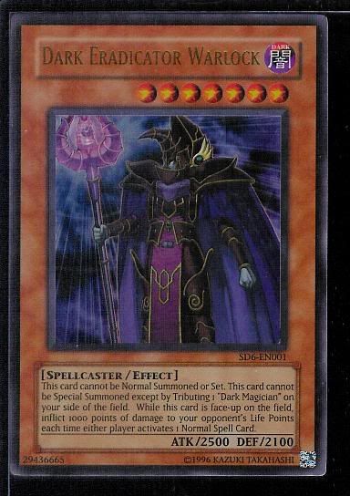 Dark Eradicator Warlock Ultra Yugioh Sd6 En001 Mint Photo By